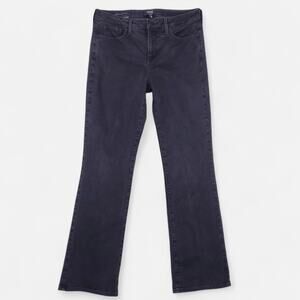 NYDJ Barbara Bootcut Jeans Women's 6S Black Straight Leg Lift Tuck Casual Preppy